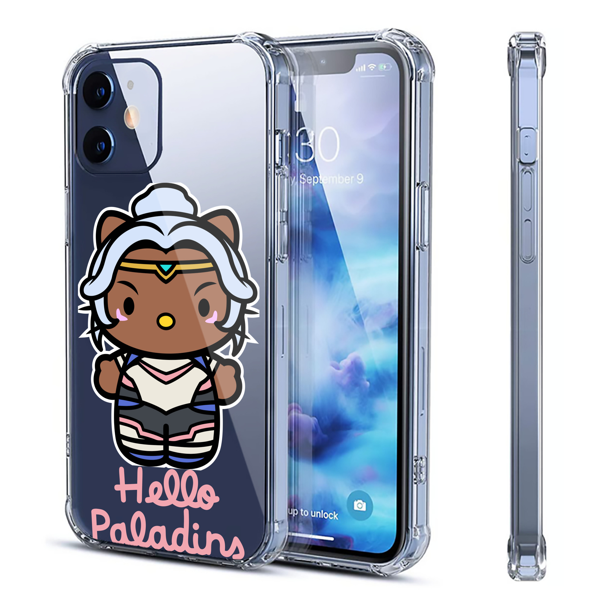 （画像用） Hello Kitty ハローキティ 【iPhone 12シリーズ対応】透明スマホケース（クリアソフトケース）